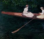 Клод Моне Розовая лодка на Эпте 1887г.